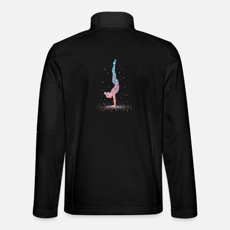 Gymnastik Gymnastaste Akrobatik – Silhouette - Unisex Softshelljacke - Schwarz