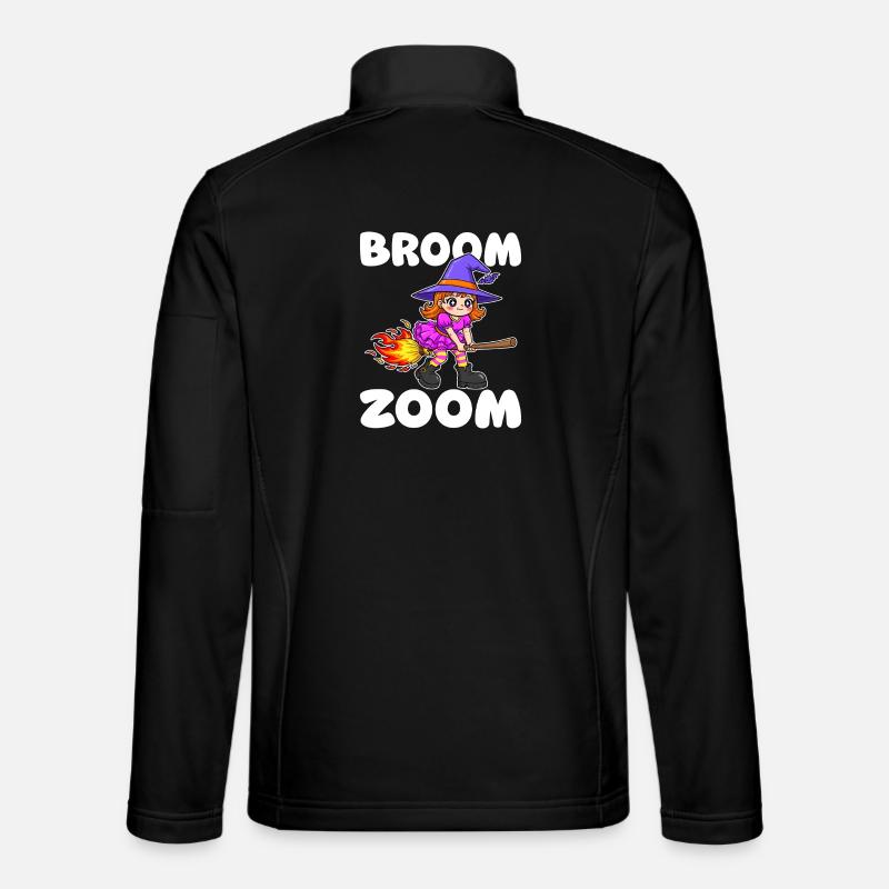 BROOM ZOOM - WITCH HALLOWEEN Unisex Softshell Jacket