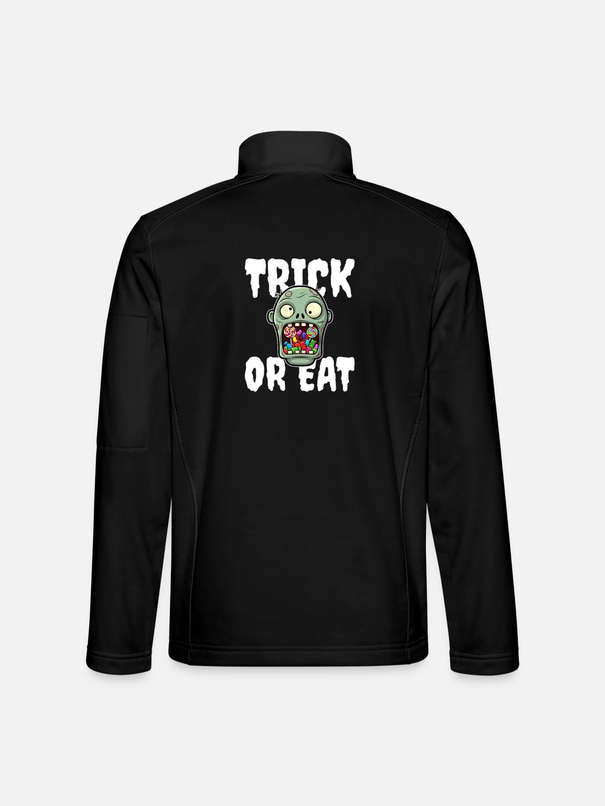 SÜSSES ODER ESSEN - ZOMBIE HALLOWEEN - Unisex Softshelljacke - Schwarz - Hinten