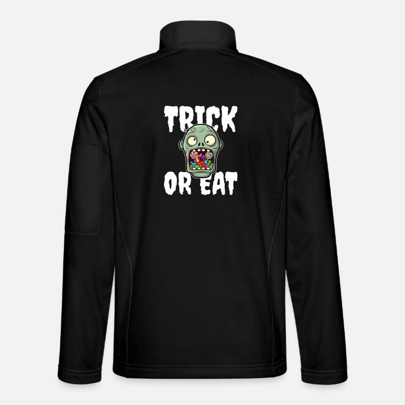 SÜSSES ODER ESSEN - ZOMBIE HALLOWEEN - Unisex Softshelljacke - Schwarz