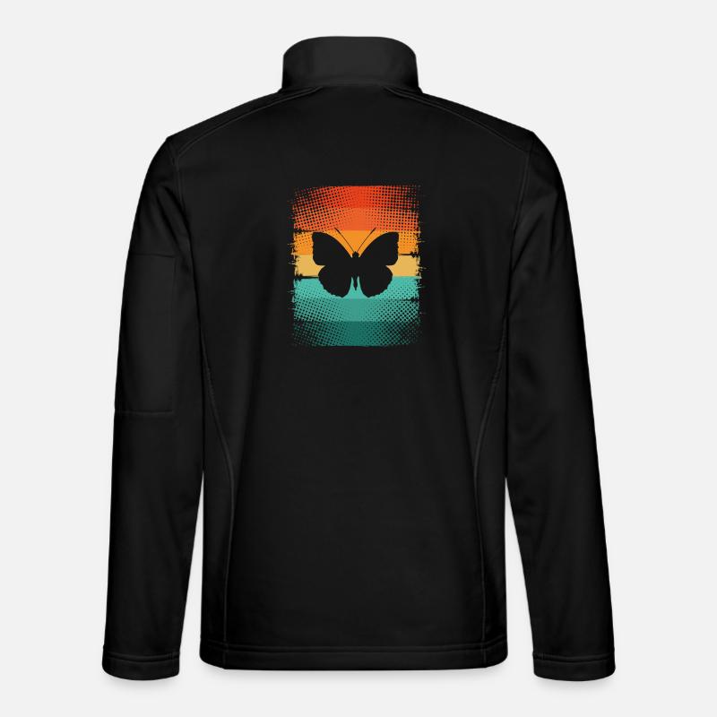Butterfly - Unisex Softshell Jacket - black