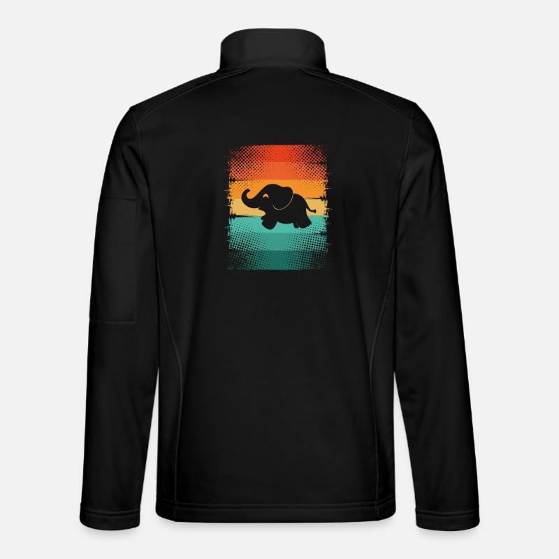 Éléphant Veste en tissu softshell Unisexe