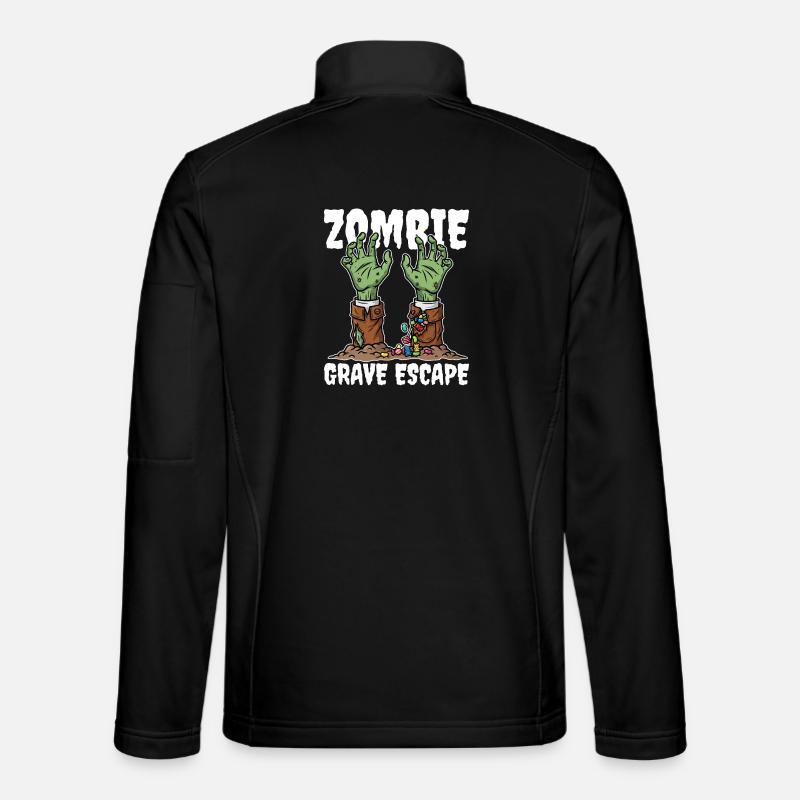 ZOMBIE_GRAVE_ESCAPE Veste en tissu softshell Unisexe