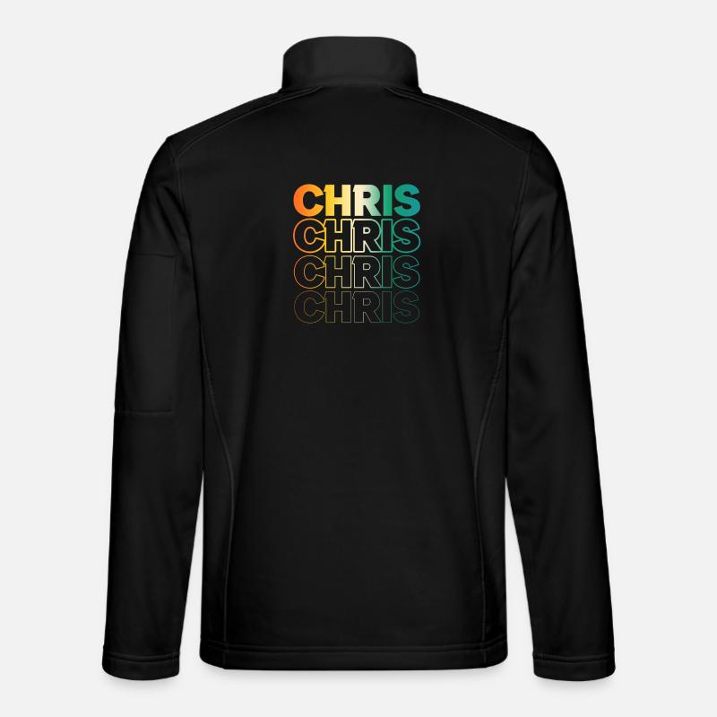 Chris Christian Christoph Christopher - Unisex Softshelljacke - Schwarz