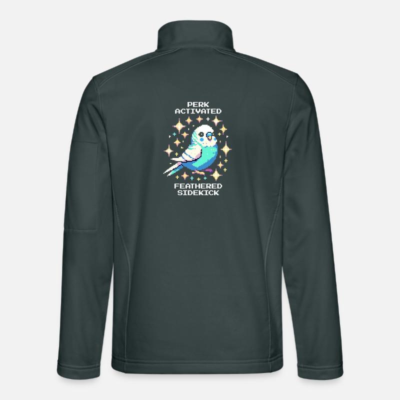Perk active: Feathered Sidekick | Budgie Unisex Softshell Jacket