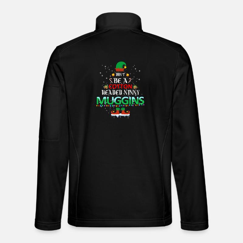 Baumwollkopf Muggins Weihnachten - Unisex Softshelljacke - Schwarz