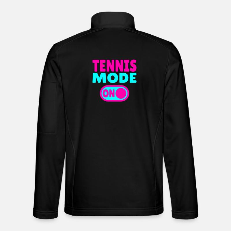 Tennis Mode ON – Player & Fan Design - Unisex Softshell Jacket - black