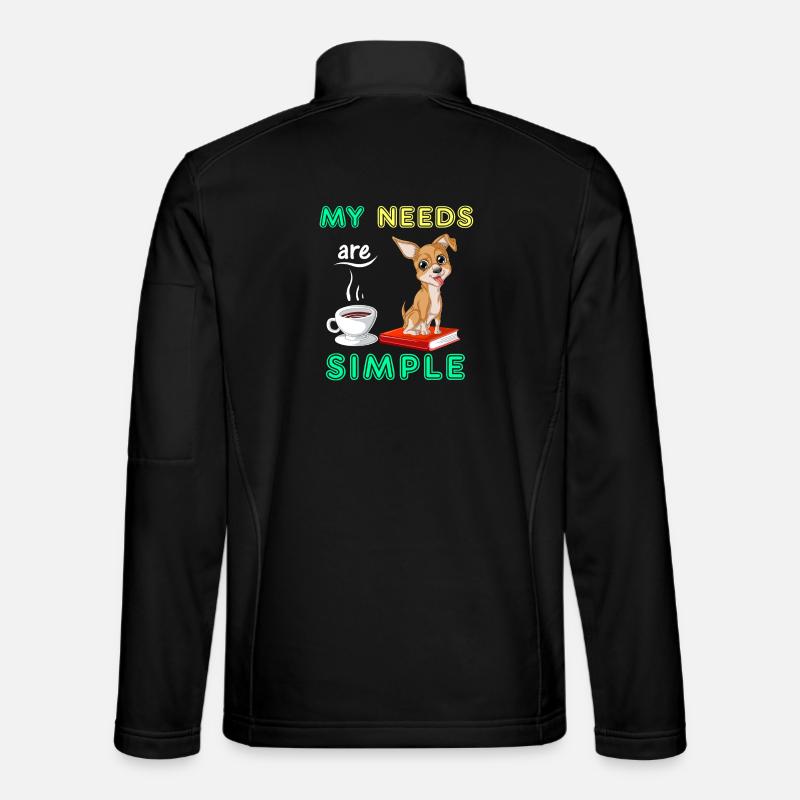 Chihuahua Kaffee Lesung - Unisex Softshelljacke - Schwarz
