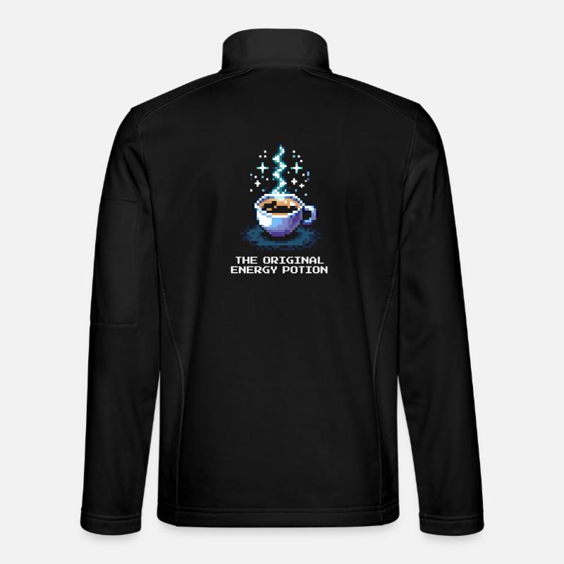 Der originale Energie-Trank | Kaffee - Unisex Softshelljacke - Schwarz