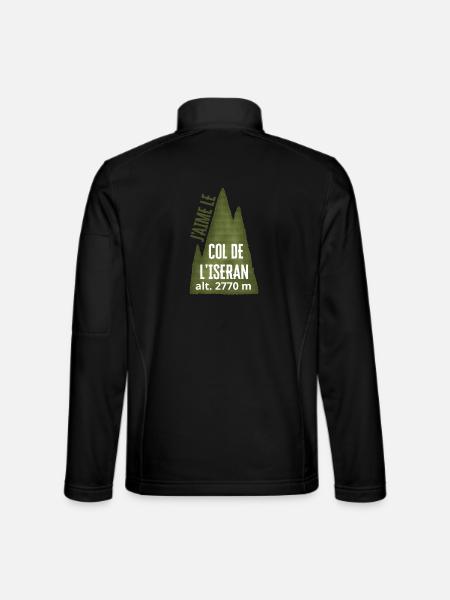 COL DE L’ISERAN ALT 2770 meters - Unisex Softshell Jacket - black