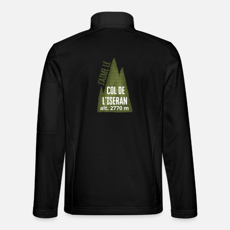 COL DE L’ISERAN ALT 2770 meters - Unisex Softshell Jacket - black