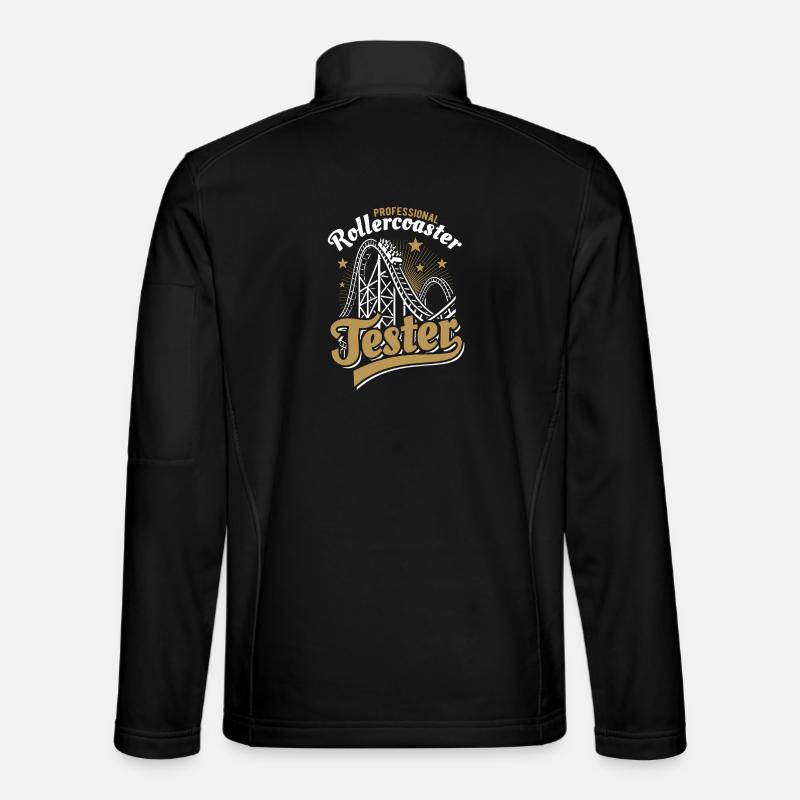 Professional Rollercoaster Tester - Unisex Softshelljacke - Schwarz