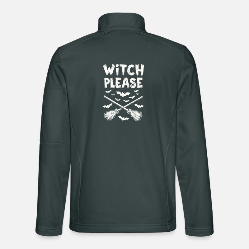 Witch Please – Halloween Witch Broom Unisex Softshell Jacket