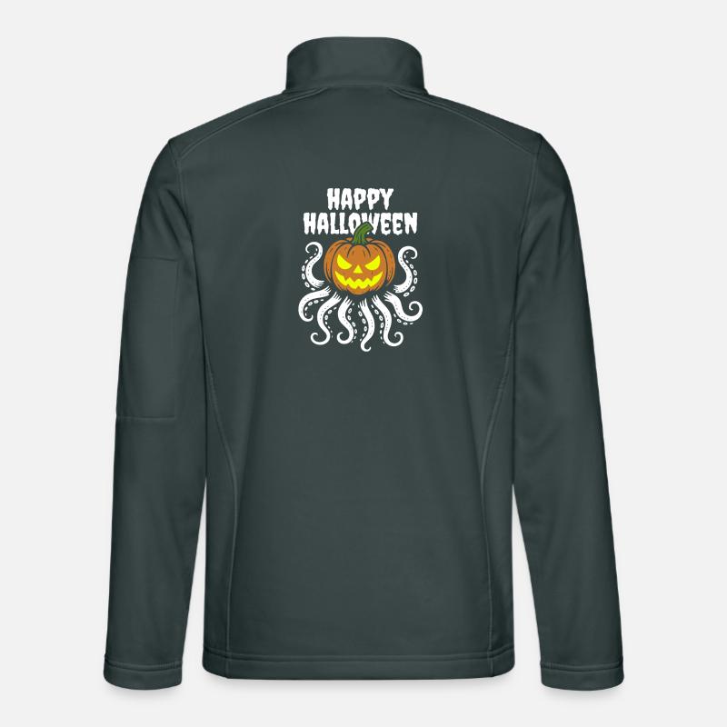 Happy Halloween - Octopus Pumpkin with Tentacles Unisex Softshell Jacket