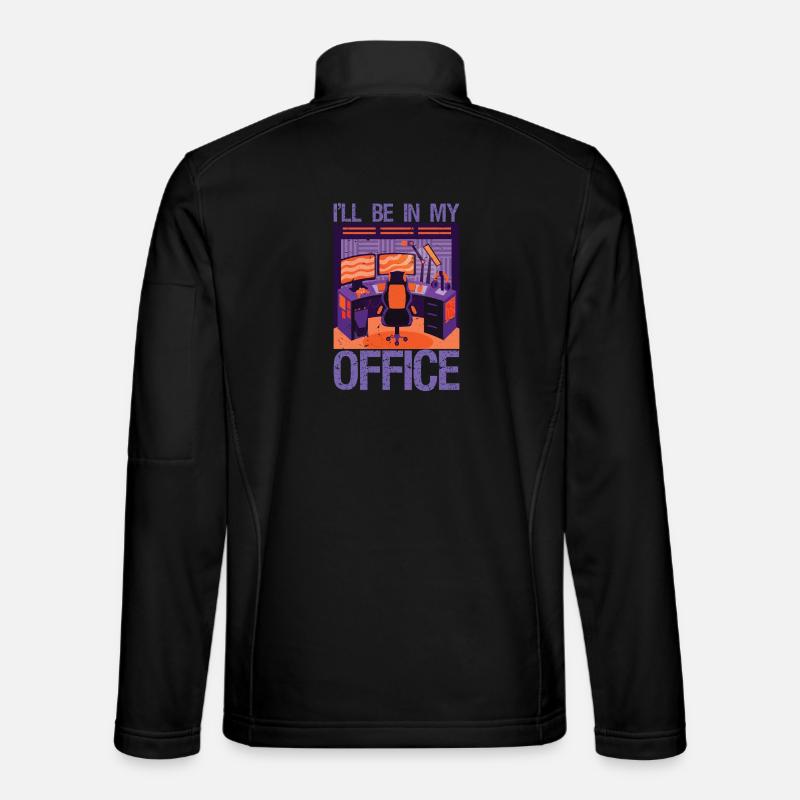 PC Gaming I'll Be in My Office | Hardware Nerd PC Unisex Softshell Jacket