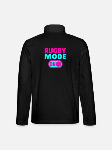 Rugby Mode ON - Pure Rugby Passion - Unisex Softshell Jacket - black