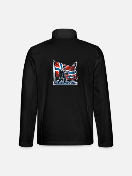 Norway Angler Fishing - Unisex Softshell Jacket - black