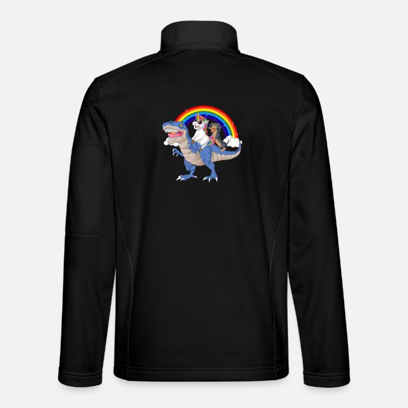 Dackel Einhorn T-Rex T-Shirt Unisex Softshelljacke
