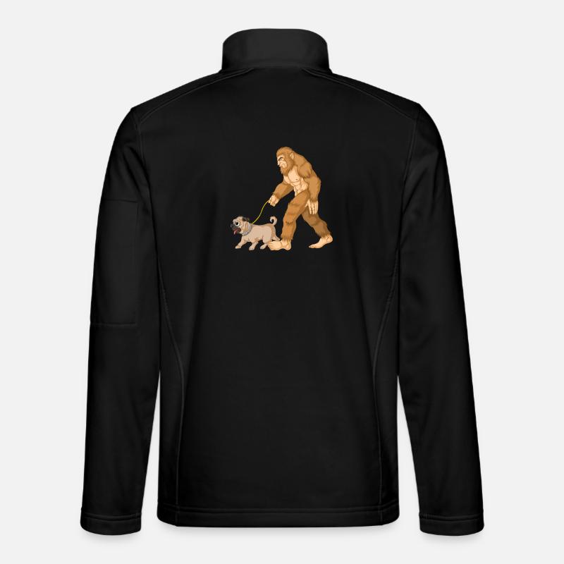 Bigfoot Laufender Mops Unisex Softshelljacke