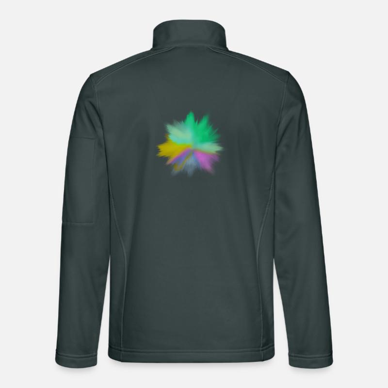 Watercolor Explosion Unisex Softshell Jacket
