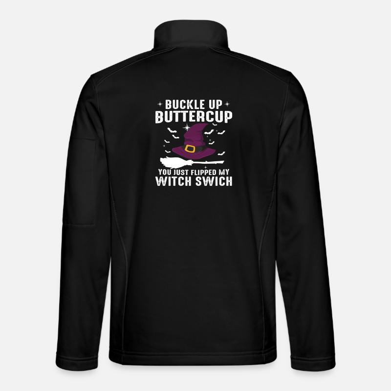 Hexenschalter Halloween - Unisex Softshelljacke - Schwarz