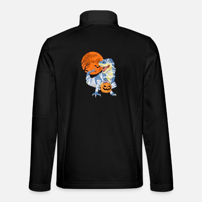 T-Rex Mumie Halloween - Unisex Softshelljacke - Schwarz