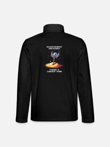 Succès : Tombe maudite trouvée | Égypte - Veste en tissu softshell Unisexe - noir - Dos