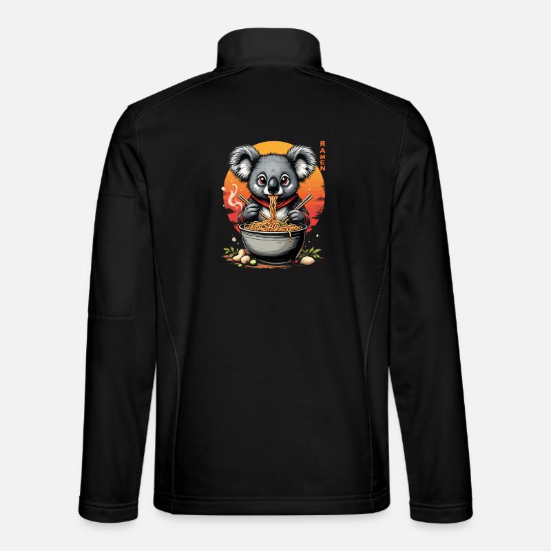 Koala Ramen Master - Unisex Softshell Jacket - black