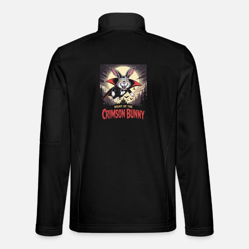 Night of the Crimson Bunny - Bunny Design Unisex Softshell Jacket