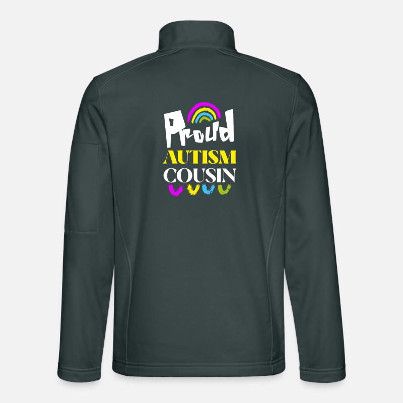 Fier cousin de l’autisme Veste en tissu softshell Unisexe