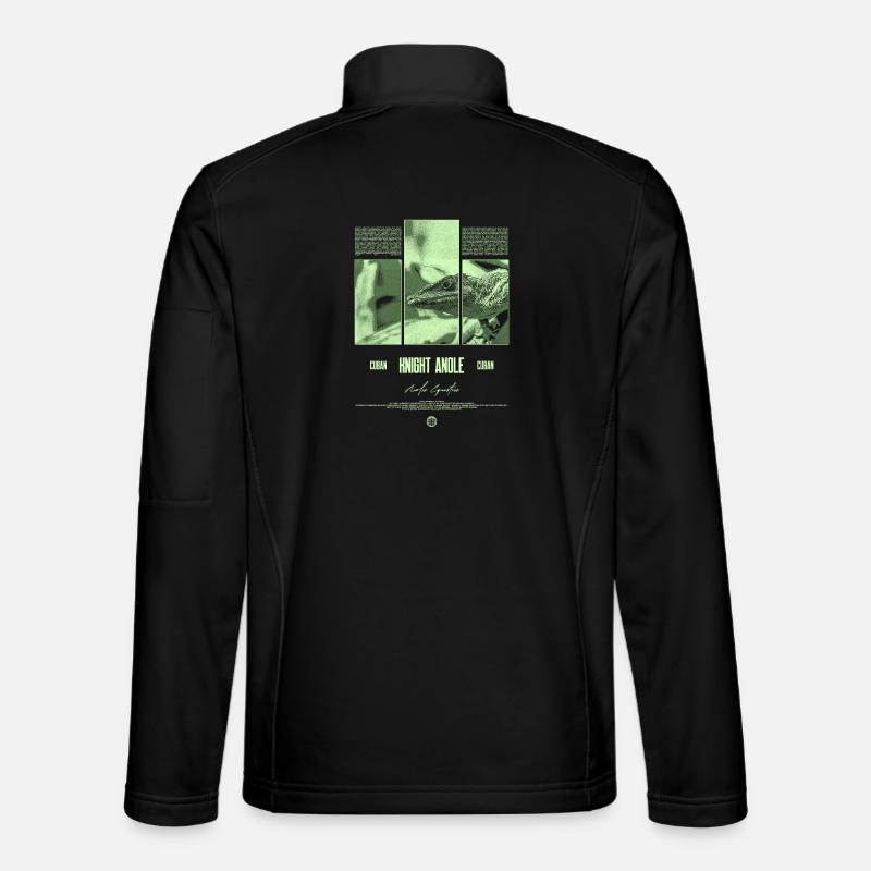 Kubanischer Ritter Anole Eidechse Besitzer Reptilienhalter Unisex Softshelljacke