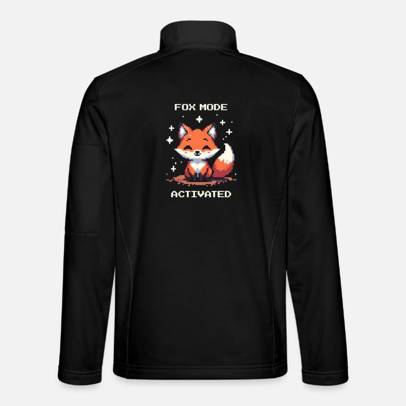 Fox Mode Enabled | Shifter - Unisex Softshell Jacket - black