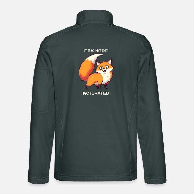 Mode renard activé | Humour de Derpy Fox Veste en tissu softshell Unisexe