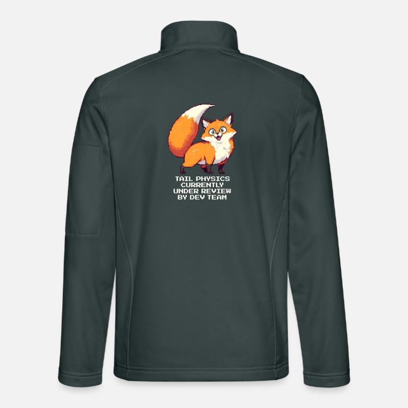 Tail physics in the exam | Fox, Dev, Humor Unisex Softshell Jacket