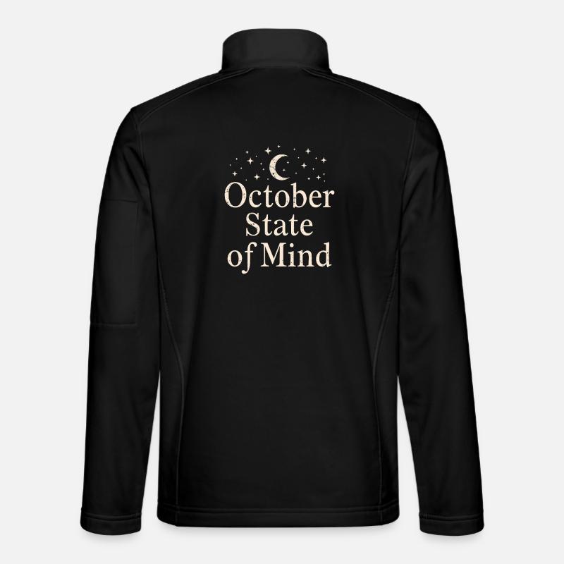 October State of Mind Mondphase - Unisex Softshelljacke - Schwarz