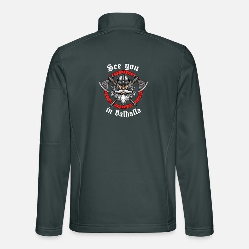 Valhalla Viking Axes Logo Unisex Softshell Jacket