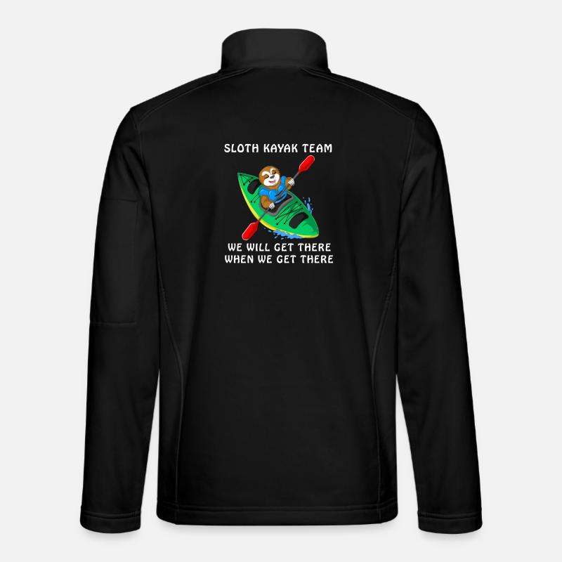 Faultier Kajak Team - Unisex Softshelljacke - Schwarz