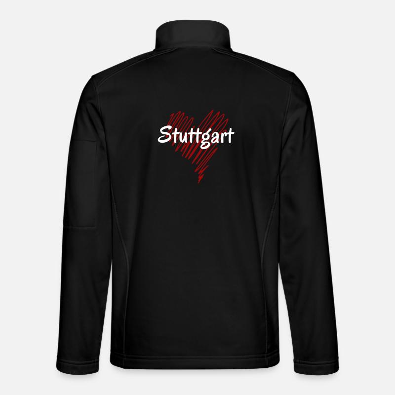 J’adore Stuttgart, Stuttgart, Allemagne - Veste en tissu softshell Unisexe - noir