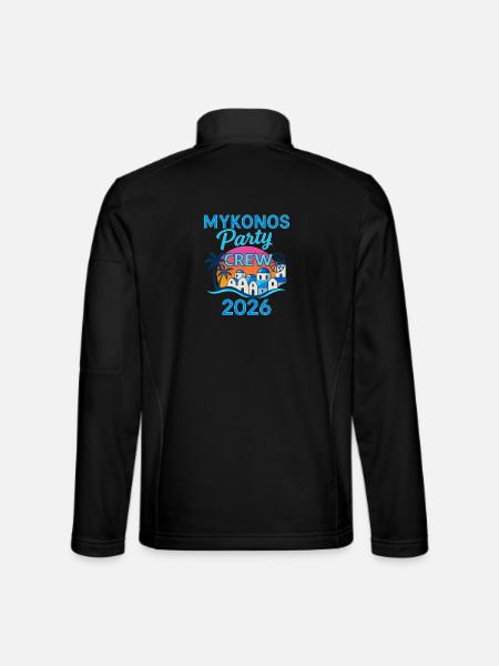 Mykonos Party Crew 2026 - Unisex Softshell Jacket - black