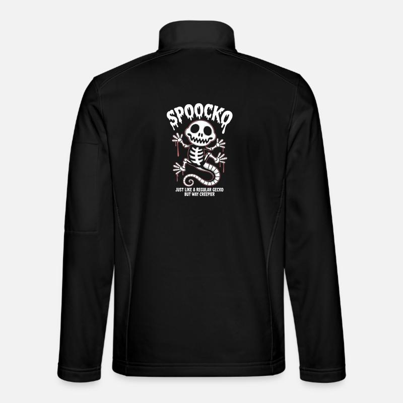 Spooky Skeleton Halloween - Unisex Softshell Jacket - black