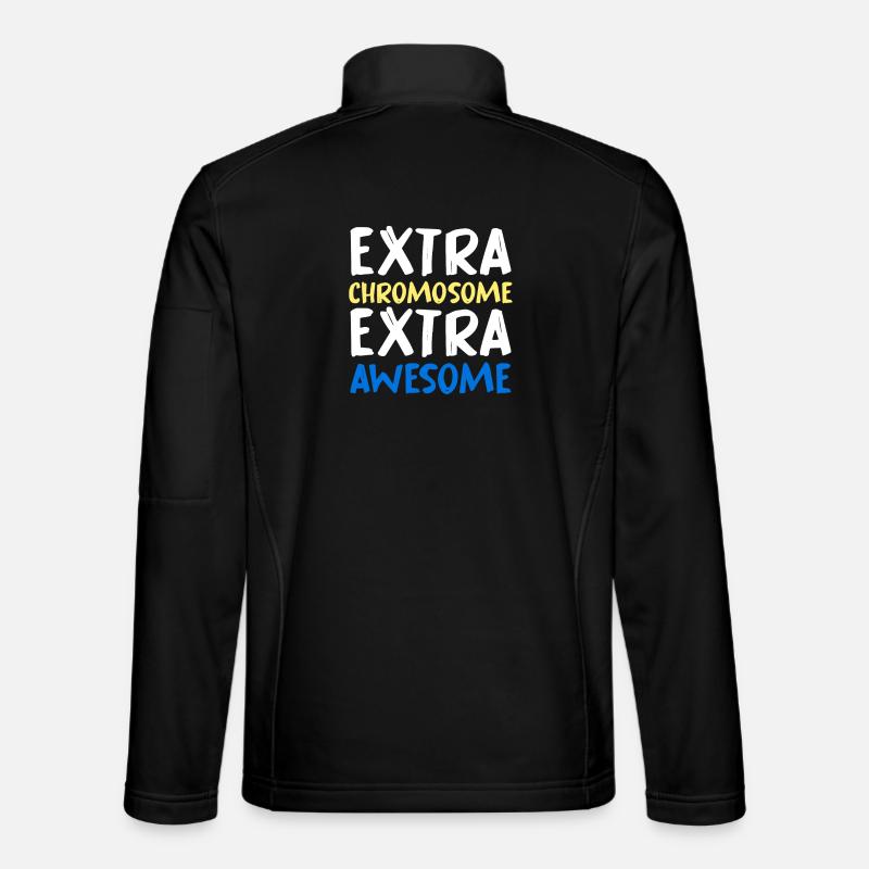 Extra Chromosome Extra Awesome - Unisex Softshelljacke - Schwarz