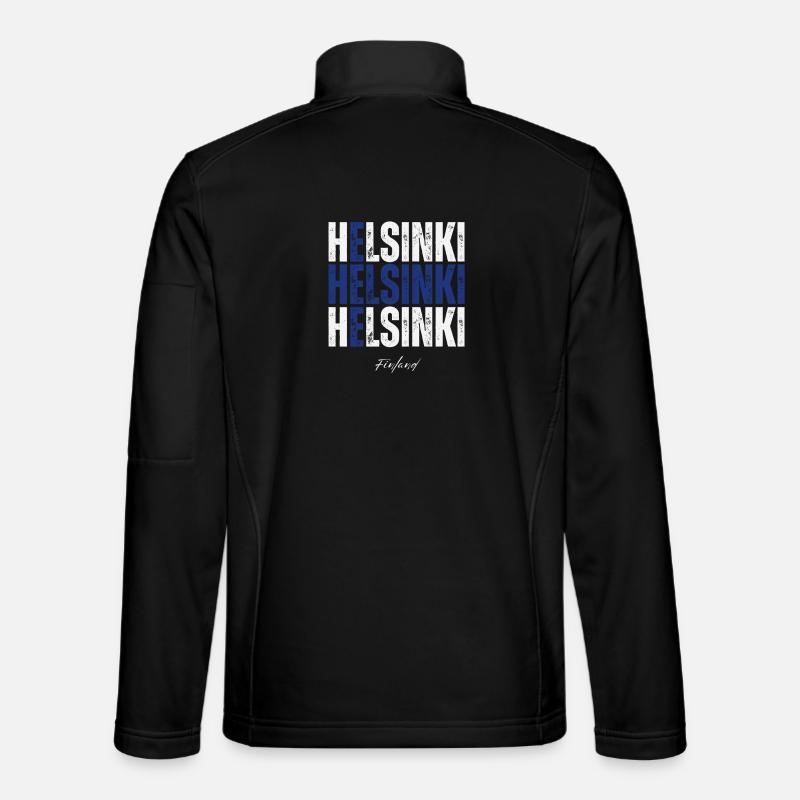 Helsinki Finnland, eine Erinnerung an Helsinki - Unisex Softshelljacke - Schwarz