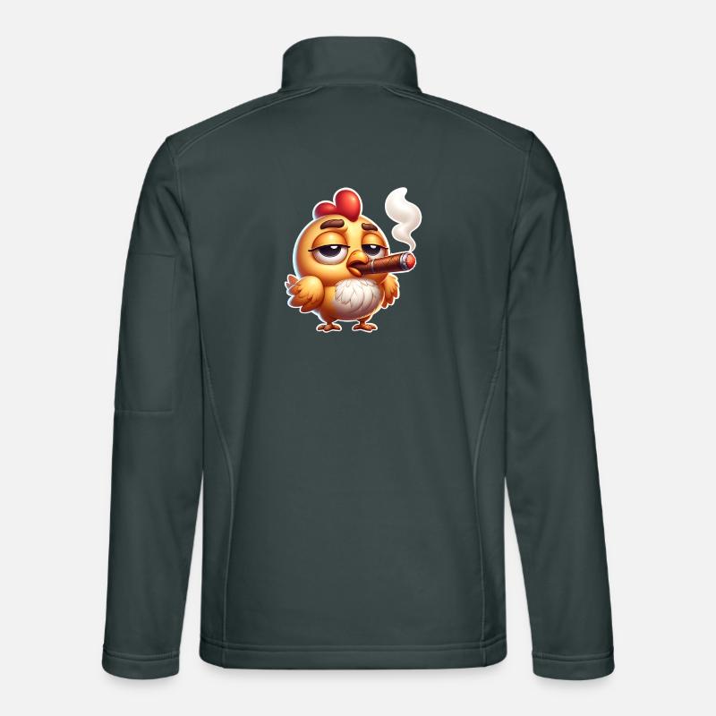 Chicken Cigar Unisex Softshell Jacket