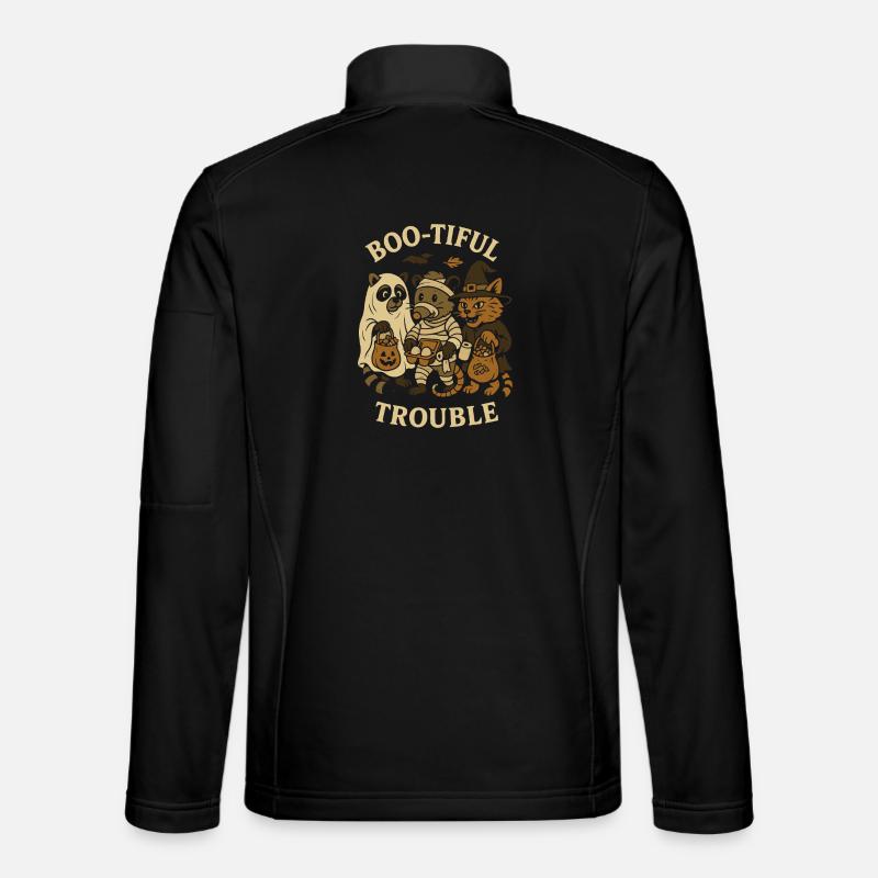 Boo-Tiful Trouble Halloween Costume Fun - Unisex Softshell Jacket - black