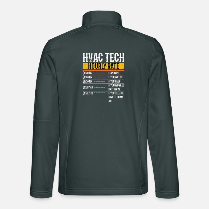 Drôle Technicien CVC taux horaire Comptabilité CP Veste en tissu softshell Unisexe