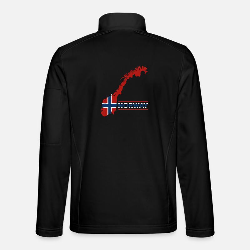 Norwegen Urlaub Natur Geschenk - Unisex Softshelljacke - Schwarz