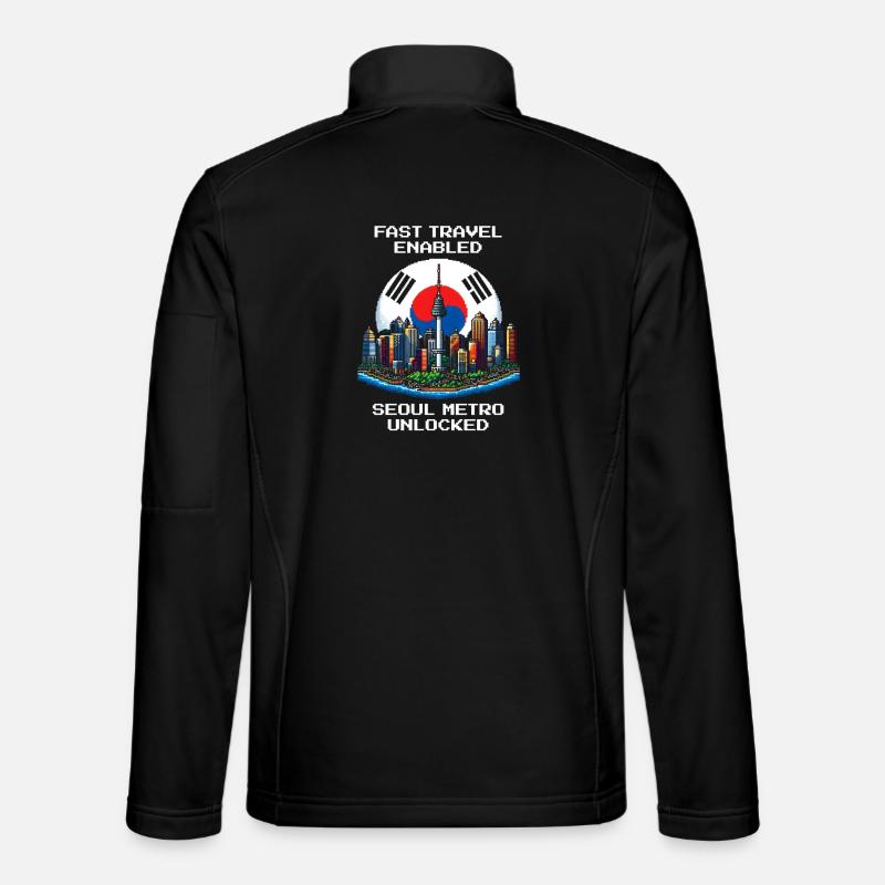 Voyage rapide actif | Métro de Séoul débloqué Veste en tissu softshell Unisexe