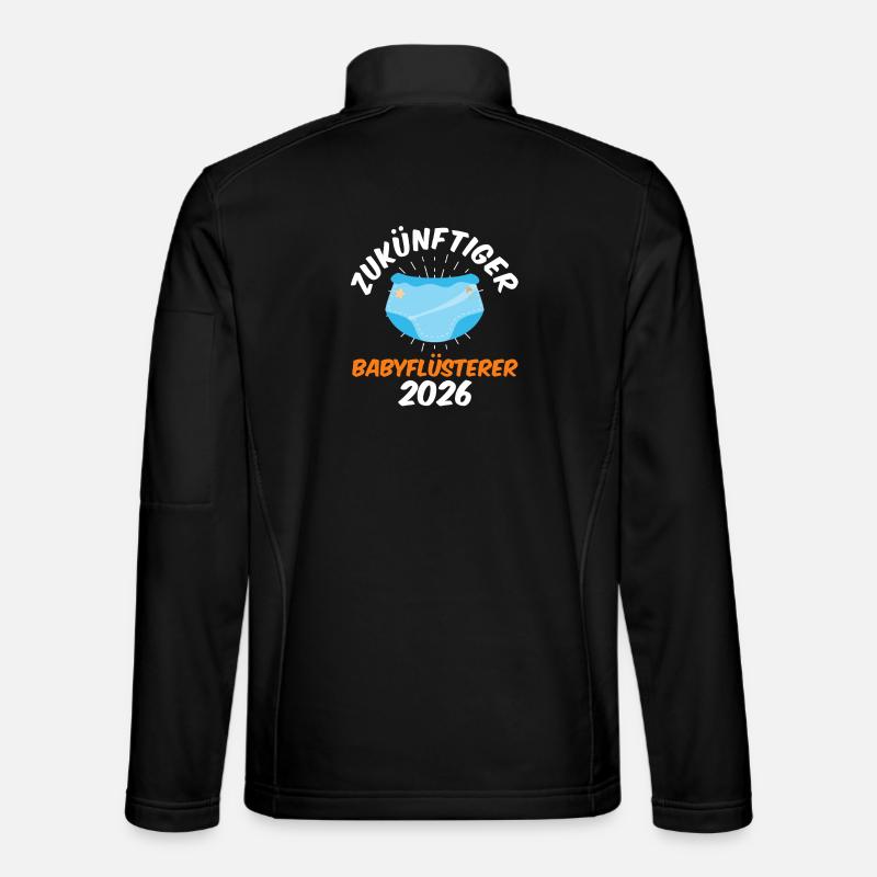 FUTURE BABY WHISPERER 2026 Funny - Unisex Softshell Jacket - black