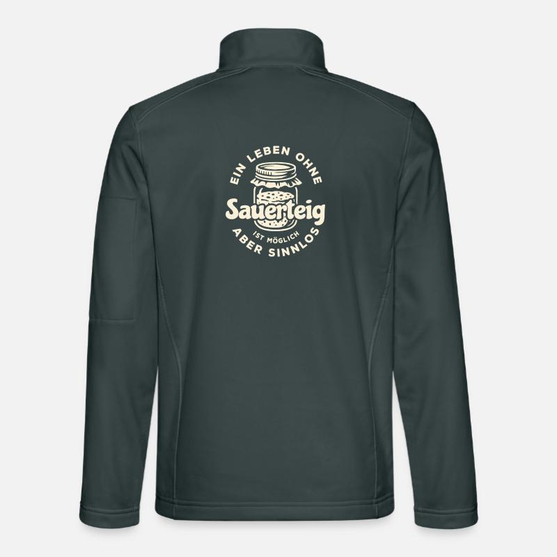 Une vie sans levain est possible mais inutile Veste en tissu softshell Unisexe