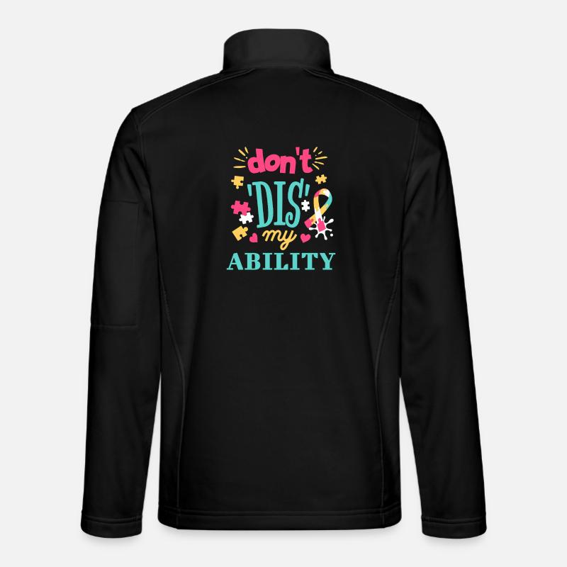 Akzeptanz statt Vorurteile - Unisex Softshelljacke - Schwarz
